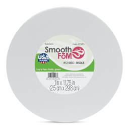 FloraCraft SmoothFoM Foam - Disk, 12" x 1" front of packaging