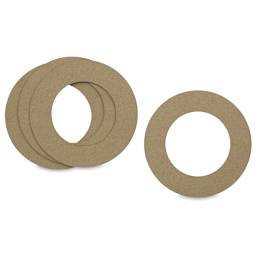 Paper Accents Chipboard Wreath Rings - 4 6" rings shown out of package