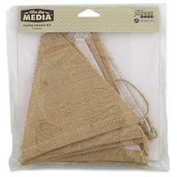 Hampton Art Burlap Banner