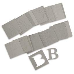 Art-C Chipboard Alphabet Stencil Set