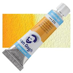 Van Gogh Watercolor - Azo Yellow Deep, 10 ml tube and swatch