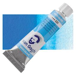 Van Gogh Watercolor - Cerulean Blue, 10 ml tube and swatch