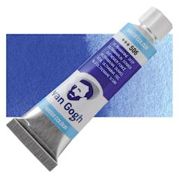 Van Gogh Watercolor - Ultramarine Deep, 10 ml tube and swatch
