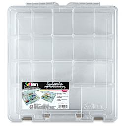 ArtBin Super Satchel with Dividers (front view of the closed case)