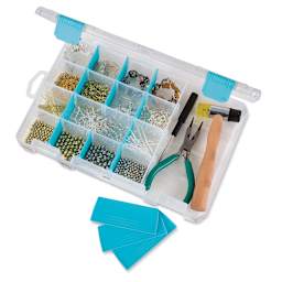 ArtBin Tarnish Inhibitor Box - Four Compartment (example of the box filled, supplies not included)