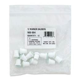 Handy Art Empty Marker Bottles - 12 Replacement Dauber Tips shown in package