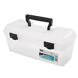 ArtBin Essentials Translucent Lift-Out Tray Box, 13" (closed-box)