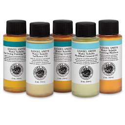 Daniel Smith Water-Soluble Oil Mediums - An assortment of Mediums in a row