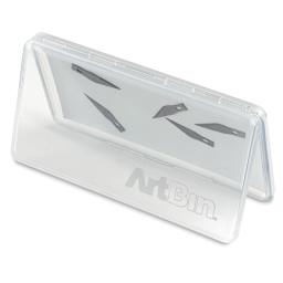 ArtBin Slim Line Magnetic Blade Storage Box (box open demonstrating magnet, blades not included)