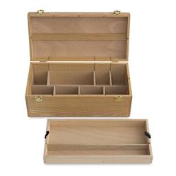 Art Alternatives Artist's Supply Chest - Front top view of Chest showing dividers and top drawer