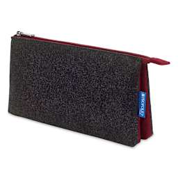 Itoya Profolio Midtown Pouch - Charcoal/Maroon, 5" x 9"