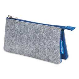 Itoya Profolio Midtown Pouch - Gray/Blue, 4" x 7"