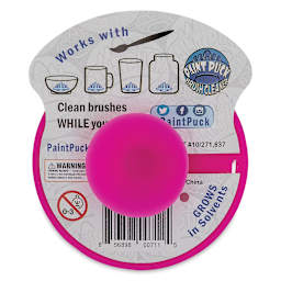 Paint Puck Brush Cleaner - Pink bottom view
