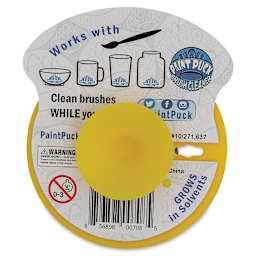 Paint Puck Brush Cleaner - Yellow bottom view
