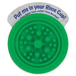 Paint Puck Brush Cleaner - Green top view
