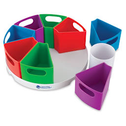 Learning Resources Create-a-Space Storage Center - Top view of Tray with two bins removed