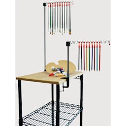 Artists Line Brush Line - two brush holders attached to table