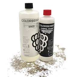 Colorberry Crystal Resin - 1500 ml, Bottles (Resin and Hardener)