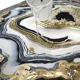 Colorberry Crystal Resin (Shown being poured on sample artwork)