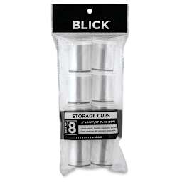 Blick Plastic Storage Cups - 1.7 oz, Pkg of 8 (in package)