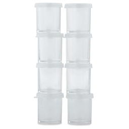 Blick Plastic Storage Cups - 0.8 oz, Pkg of 8 (two rows of stacked cups)