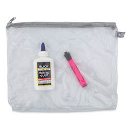 Alvin Clear Front Mesh Bag (with supplies inside to show clarity, not included)