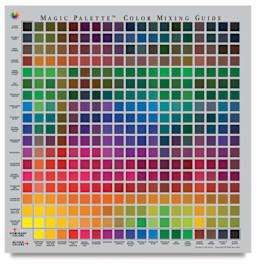 Front view of Color Selector and Mixing Guide - Personal Size
