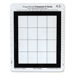 Compose It Grid - 8" x 10", Single Grid, 4:5