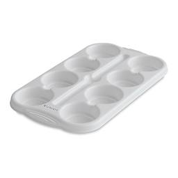 Richeson Tempera Cake Trays - Angled view of 8 Well Tempera Cake tray
