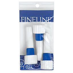 Replacement Precision Applicators - Front view of package of 3 Applicators