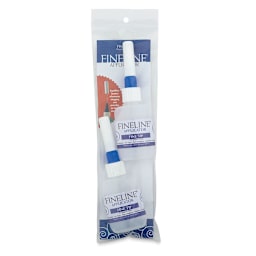 Fineline Precision Applicators - 20 Gauge Tip, Pkg of of 2 Refillable Bottles w/tips, 1.25 oz in package