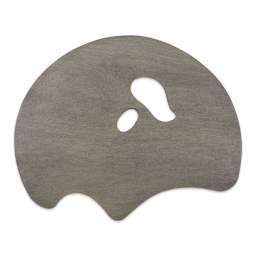 New Wave Wood Palette - Top view of Left Hand, Grey, Grand View Confidant style