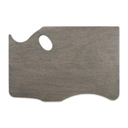 New Wave Wood Palette - Top view of Right Hand, Grey, Highland Palette style