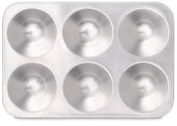 Richeson Aluminum Palette - Top view of Rectangular Palette