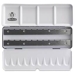 Schmincke Empty Watercolor Tin - for 12 Full Pans / 24 Half Pans (pans not included)