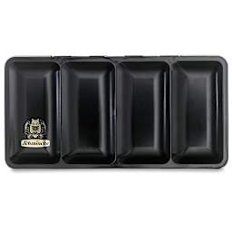 Schmincke Empty Watercolor Tins - Top view of Tin For 48 Half or 24 Full Pans