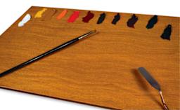 New Wave Posh Tabletop Palette - Natural (with paints, brush, and palette knife; not included)