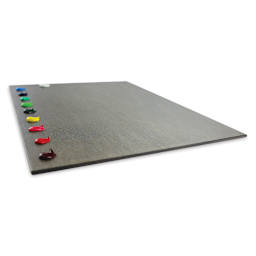 New Wave Posh Tabletop Palette - Neutral Grey, 11-3/4'' x 15-3/4'' (side view with paints on palette, not included)
