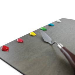 New Wave Posh Tabletop Palette - Neutral Grey, 9'' x 12'' (shown with paint and palette knife, not included)