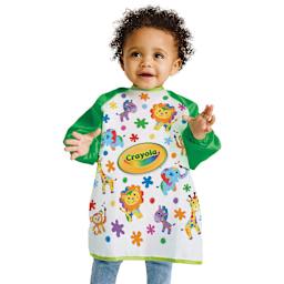 Crayola Art Smock - Toddler wearing smock