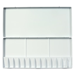 Holbein Aluminum Folding Palette - 13 Wells, open