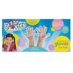 Glovies Disposable Gloves for Kids - Front view of package