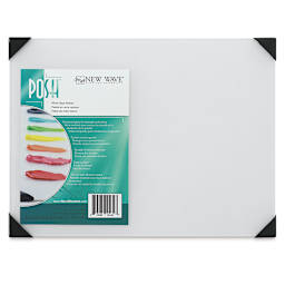 New Wave Posh Glass Tabletop Palette - 9'' x 12'', White, In Packaging