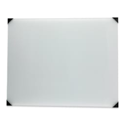 New Wave Posh Glass Tabletop Palette - 16" x 20", White