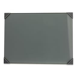 New Wave Posh Glass Tabletop Palette - 9" x 12", Gray