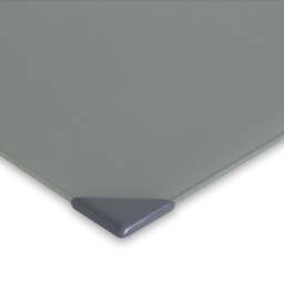 New Wave Posh Glass Tabletop Palettes- Gray, Corner View