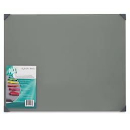 New Wave Posh Glass Tabletop Palette - 16" x 20", Gray with label
