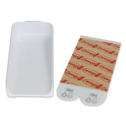 3M Command Canvas Hangers - Front and back pieces of 2 hangers shown
