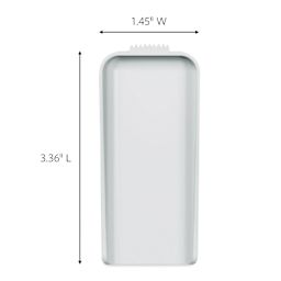 1.45" Wide, 3.36" Long