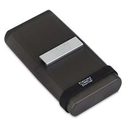 Portable Painter Watercolor Palette - Closed with Retaining band and Aluminum clasp shown